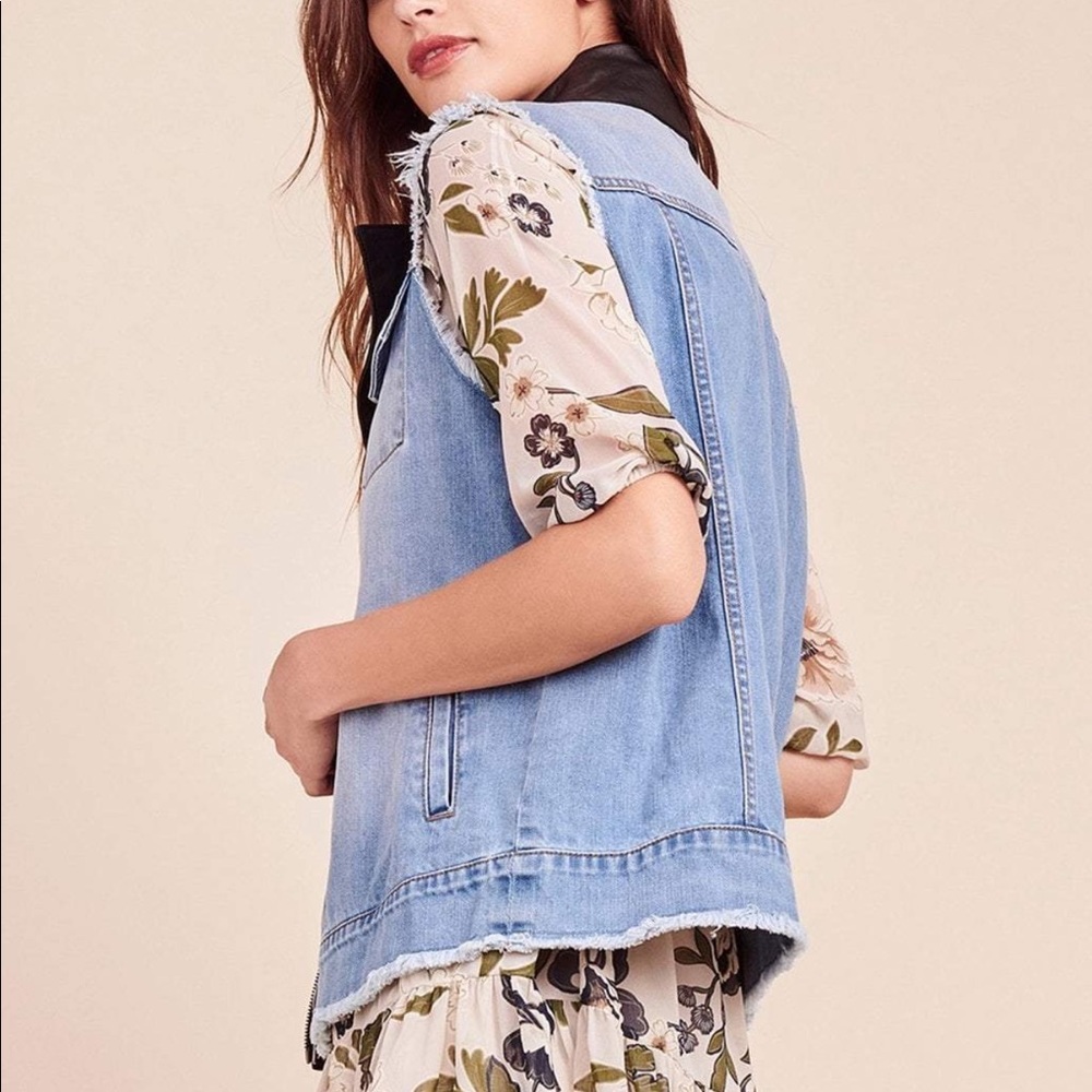 NEW BB Dakota Rebel Rebel Denim Vest - Picture 2 of 8